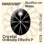 スワロフスキー XILION Oval ペンダント (6028) 18mm - クリスタル エフェクト PROLAY