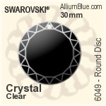 スワロフスキー ラウンド Crescent ペンダント (6210) 17mm - クリスタル