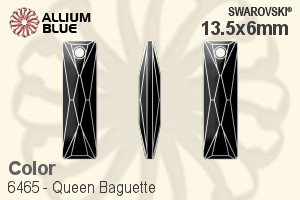 スワロフスキー Queen Baguette ペンダント (6465) 13.5x6mm - カラー