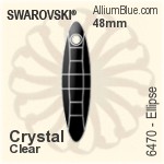 スワロフスキー Ellipse ペンダント (6470) 48mm - クリスタル エフェクト