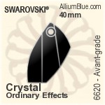 スワロフスキー Avant-grade ペンダント (6620) 40mm - カラー（コーティングなし）