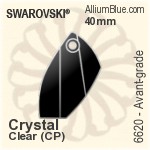 スワロフスキー Avant-grade ペンダント (6620) 40mm - クリスタル With クリスタル Print