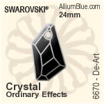 スワロフスキー Flower ペンダント (6744) 12mm - クリスタル エフェクト