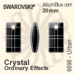 スワロフスキー Growing Crystal Rhombus ペンダント (6926) 36mm - クリスタル