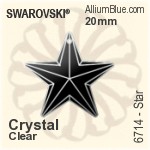 スワロフスキー ラウンド Disc ペンダント (6049) 20mm - クリスタル