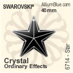 スワロフスキー Star ペンダント (6714) 20mm - クリスタル