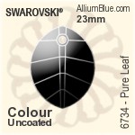 スワロフスキー Pure Leaf ペンダント (6734) 23mm - カラー
