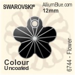 スワロフスキー Flower ペンダント (6744) 14mm - クリスタル