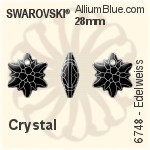 スワロフスキー Edelweiss ペンダント (6748) 18mm - クリスタル