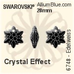スワロフスキー Edelweiss ラインストーン (2753) 10mm - クリスタル エフェクト 裏面プラチナフォイル