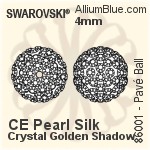 スワロフスキー Pavé Ball (86001) 4mm - CE White / クリスタル
