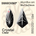 スワロフスキー STRASS Vibe (8950/2021) 38x15x23mm - カラー
