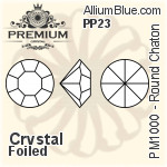 プレミアム ラウンド Rose Flat-Back Stone (PM2000) SS16 - Mixed カラー エフェクト Lot