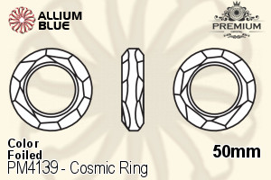 PREMIUM CRYSTAL Cosmic Ring Fancy Stone 50mm Light Rose F