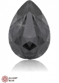 PREMIUM CRYSTAL Pear Fancy Stone 14x10mm Black Diamond F