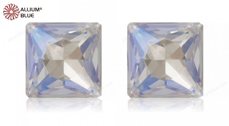 PREMIUM CRYSTAL Princess Square Fancy Stone 8mm Crystal Moonlight F