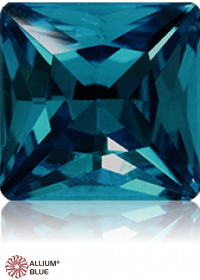 PREMIUM CRYSTAL Princess Square Fancy Stone 8mm Blue Zircon F