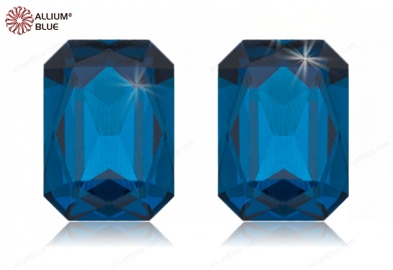 PREMIUM CRYSTAL Octagon Fancy Stone 18x13mm Blue Zircon F
