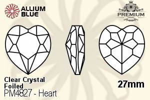 PREMIUM CRYSTAL Heart Fancy Stone 27mm Crystal F