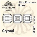 プレミアム Cube ビーズ (PM5601) 6mm - カラー Mix
