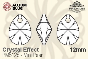 PREMIUM CRYSTAL Mini Pear Pendant 12mm Crystal Aurore Boreale