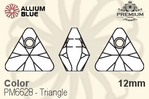 PREMIUM CRYSTAL Triangle Pendant 12mm Aqua