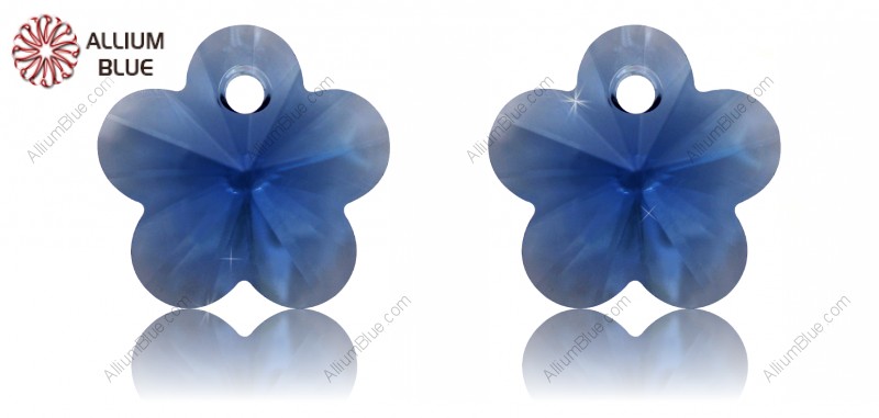 PREMIUM CRYSTAL Flower Pendant 12mm Sapphire
