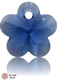 PREMIUM CRYSTAL Flower Pendant 10mm Sapphire
