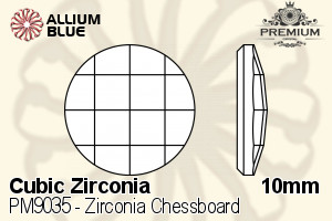 PREMIUM CRYSTAL Zirconia Chessboard 10mm Zirconia White