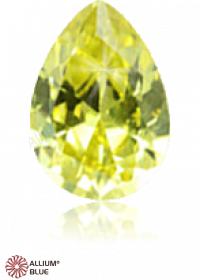 PREMIUM CRYSTAL Zirconia Pear 11x9mm Zirconia Olive Yellow