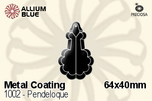 プレシオサ Pendeloque (1002) 64x40mm - Metal Coating