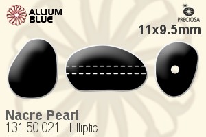 PRECIOSA Elliptic Pearl 1H 11x9.5 mag.black