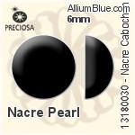 Preciosa プレシオサ Nacre カボション Crystal Nacre パール (131 80 030) 5mm - Nacre パール