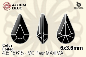 PRECIOSA Pear MXM 6x3.6 lt.sapph DF