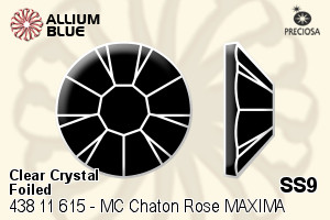 PRECIOSA Rose MAXIMA ss9 crystal DF