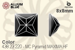 PRECIOSA Pyramid MXM FB 8x8 emerald HF