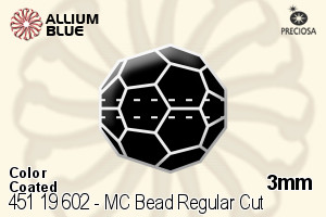 PRECIOSA Round Bead,Simp. 3 mm amethyst AB