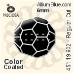 Preciosa プレシオサ MC マシーンカットビーズ Regular Cut (451 19 602) 6mm - カラー（コーティング）