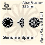 プレシオサ Alpha ラウンド Brilliant (RBC) 2.25mm - Genuine Spinel