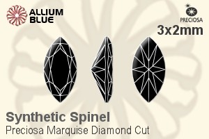 プレシオサ Marquise Diamond (MDC) 3x2mm - Synthetic Spinel