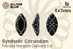 プレシオサ Marquise Diamond (MDC) 6x3mm - Synthetic Corundum