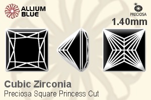 プレシオサ Square Princess (SPC) 1.4mm - キュービックジルコニア