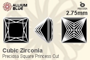 プレシオサ Square Princess (SPC) 2.75mm - キュービックジルコニア