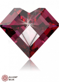 SWAROVSKI GEMS Cubic Zirconia Heart Pop Red Dark 5.00x4.30MM normal +/- FQ 0.080
