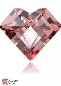 SWAROVSKI GEMS Cubic Zirconia Heart Pop Fancy Morganite 4.00x3.50MM normal +/- FQ 0.080