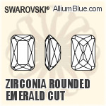 Zirconia Rounded Emerald Cut