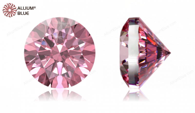 SWAROVSKI GEMS Cubic Zirconia Round Pure Brilliance Fancy Pink 5.00MM normal +/- FQ 0.080