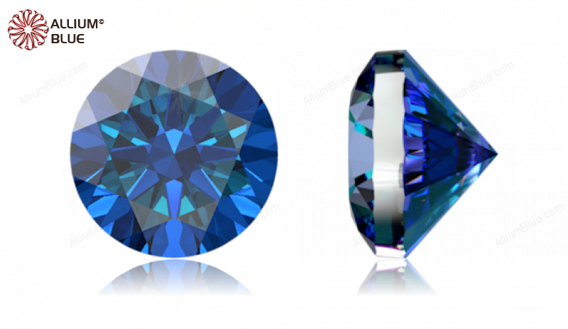 SWAROVSKI GEMS Cubic Zirconia Round Pure Brilliance Rainbow Blue 1.80MM normal +/- FQ 1.000