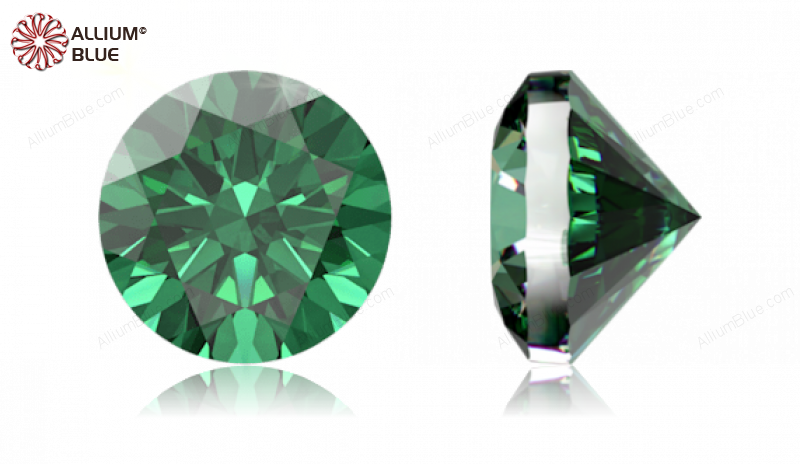 SWAROVSKI GEMS Cubic Zirconia Round Pure Brilliance Green 0.80MM normal +/- FQ 1.000
