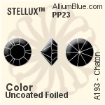 スワロフスキー STELLUX チャトン (A193) PP23 - カラー（コーティングなし） ゴールドフォイル